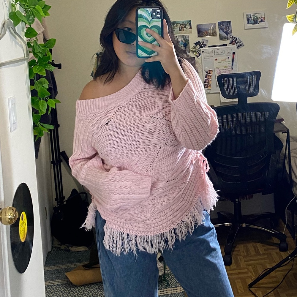 Vintage off shoulder sweater